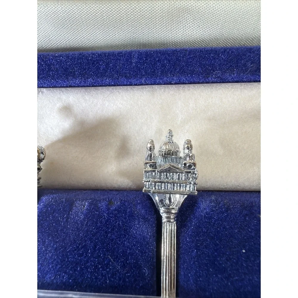 Vintage Sandringham Coronation Spoon‎ Set 6pc WAPW Silver Plate Great Britain